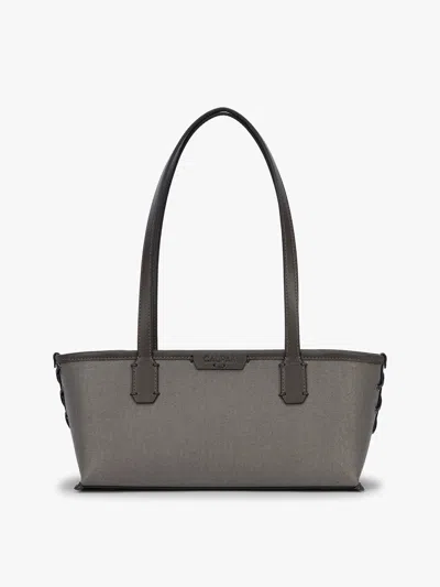 Calpak Colette Canvas Shoulder Tote In Black