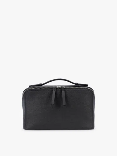 Calpak Colette Lay-flat Canvas Toiletry Bag In Black