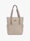 Calpak Connect Zippered Laptop Tote In Gray