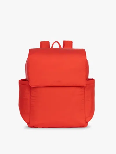 Calpak Diaper Backpack With Laptop Sleeve In Red