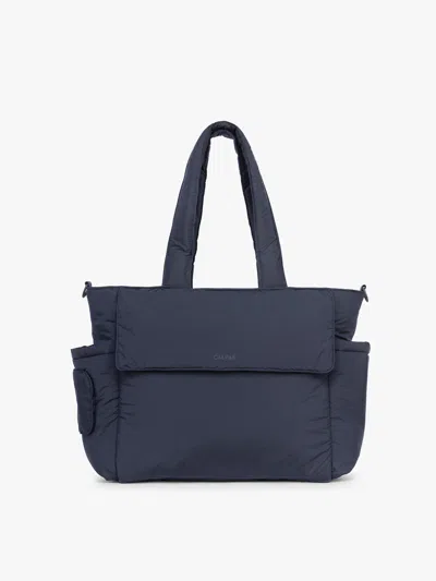 Calpak Diaper Tote Bag With Laptop Sleeve In Blue