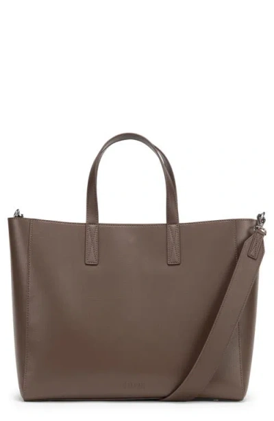 Calpak Haven Faux Leather 16-inch Laptop Tote In Brown