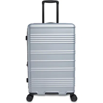 Calpak Honor Medium 24-inch Hardshell Checked Suitcase In Silver