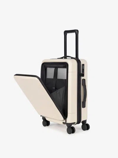 Calpak Hue Front Pocket Carry-on Luggage In Linen