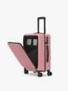 Calpak Hue Front Pocket Carry-on Luggage In Mauve