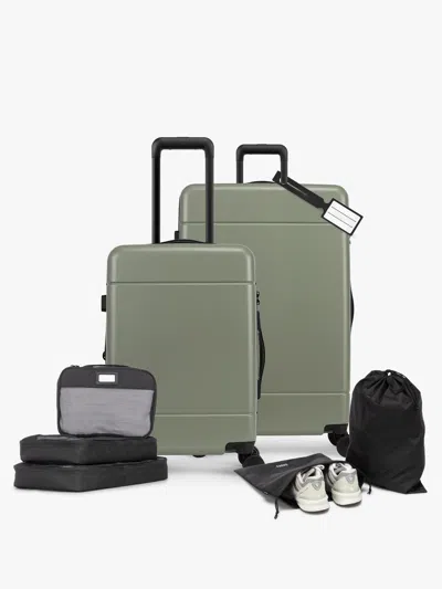 Calpak Hue Starter Bundle 8-piece Set In Green