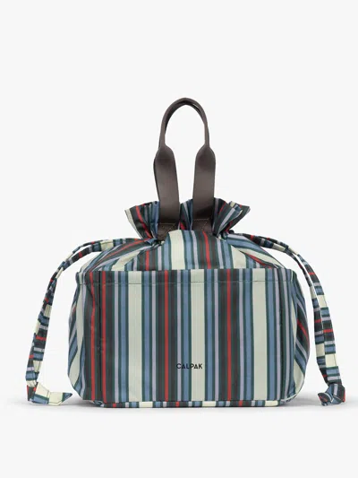 Calpak Insulated Lunch Bag In Blue