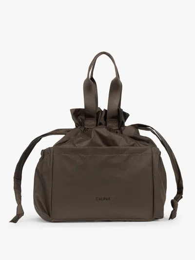 Calpak Insulated Lunch Bag In Brown