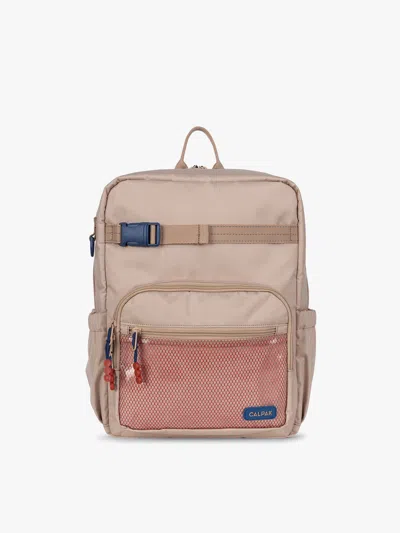 Calpak Kids Medium Backpack In Khaki