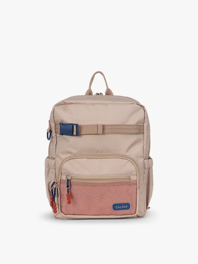 Calpak Kids Small Backpack In Khaki