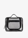 Calpak Large Clear Cosmetics Case In White
