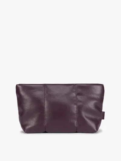 Calpak Luka 1-quart Zip Pouch In Dark Cherry