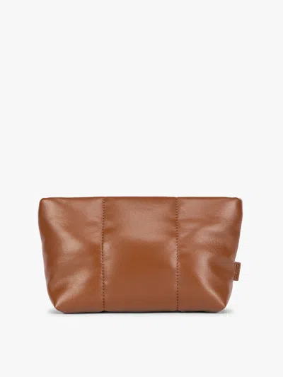 Calpak Luka 1-quart Zip Pouch In Honey Brown