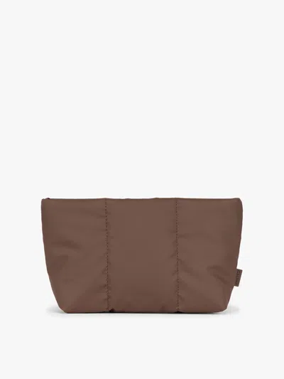 Calpak Luka 1-quart Zip Pouch In Walnut