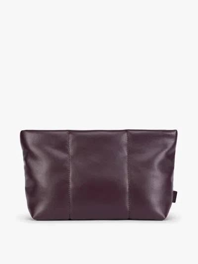 Calpak Luka 2-quart Zip Pouch In Dark Cherry