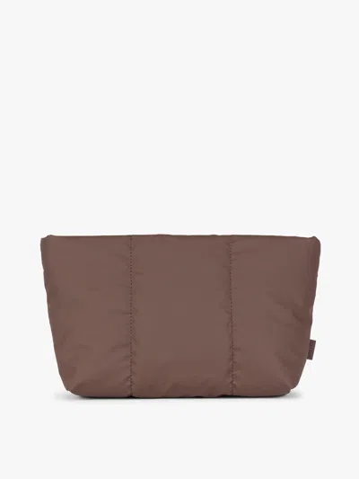 Calpak Luka 2-quart Zip Pouch In Walnut