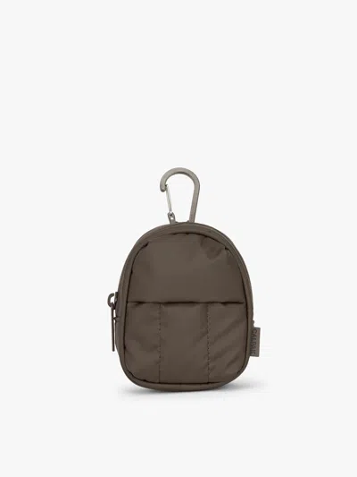 Calpak Luka Backpack Zip Bag Charm In Brown