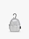 Calpak Luka Backpack Zip Bag Charm In Silver