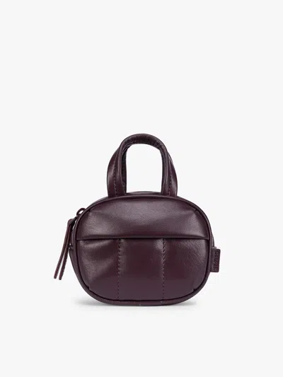 Calpak Luka Duffel Zip Bag Charm In Dark Cherry