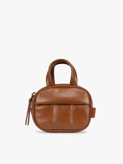 Calpak Luka Duffel Zip Bag Charm In Honey Brown