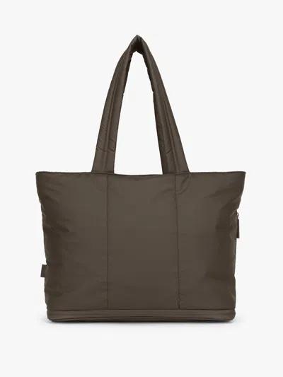 Calpak Luka Expandable Laptop Tote In Brown