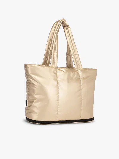 Calpak Luka Expandable Laptop Tote In Gold