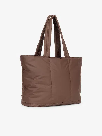 Calpak Luka Expandable Laptop Tote In Walnut In Black