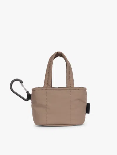Calpak Luka Tote Zip Bag Charm In Brown