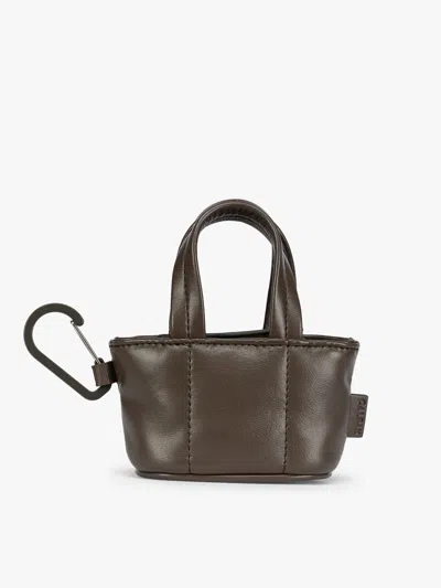 Calpak Luka Tote Zip Bag Charm In Mushroom