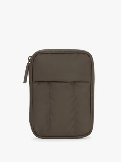 Calpak Luka Zip Passport Wallet In Brown