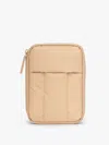 Calpak Luka Zip Passport Wallet In Sand