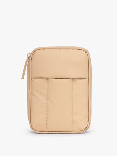 Calpak Luka Zip Passport Wallet In Sand