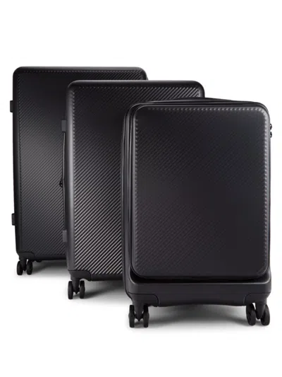 Calpak Kids' Malden 3-piece Textured Luggage Set In Black