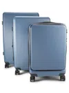 Calpak Malden 3-piece Textured Luggage Set In Blue Storm
