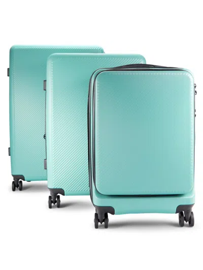Calpak Malden 3-piece Textured Luggage Set In Blue