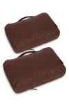 Calpak Medium 2-piece Compression Packing Cube Set In Brown