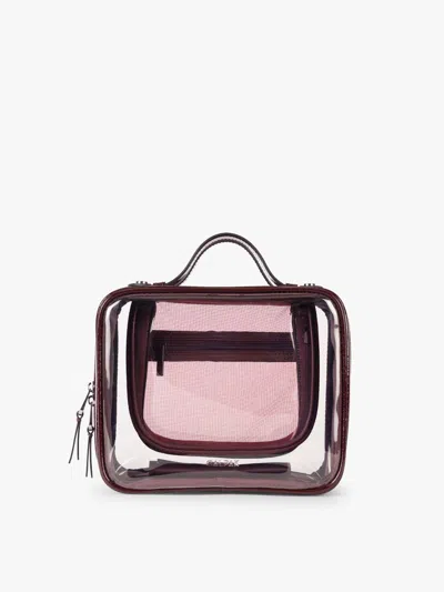 Calpak Medium Clear Cosmetics Case