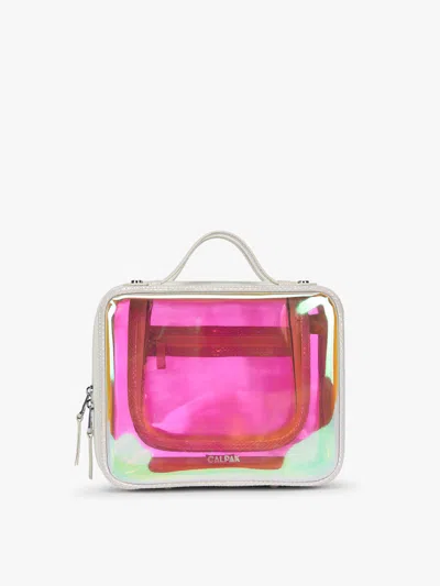 Calpak Medium Clear Cosmetics Case In Multi