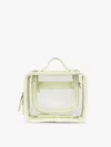 Calpak Medium Clear Cosmetics Case In Green