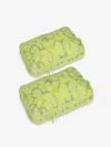 Calpak Medium Compression Packing Cubes In Lime Viper In Lime Viper