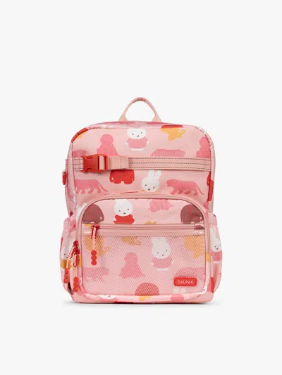 Calpak Miffy Kids Medium Backpack In Miffy Pink Zoo Trip