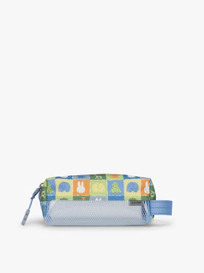 Calpak Miffy Kids Pencil Case In Miffy Blue Zoo Trip