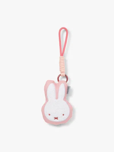 Calpak Miffy Pluffy Bag Charm In Pink Miffy