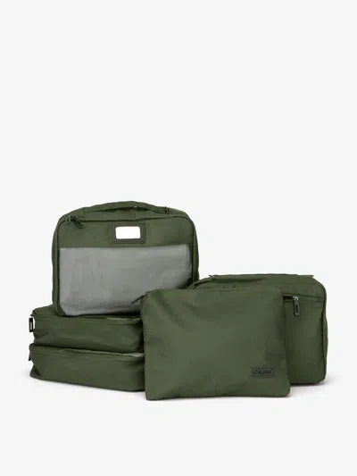 Calpak Packing Cubes Set (5 Pieces) In Moss