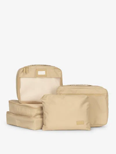Calpak Packing Cubes Set (5 Pieces) In Oatmeal