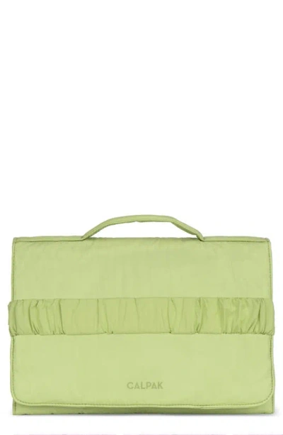 Calpak Babies' Portable Diaper Changing Pad Clutch In Lime