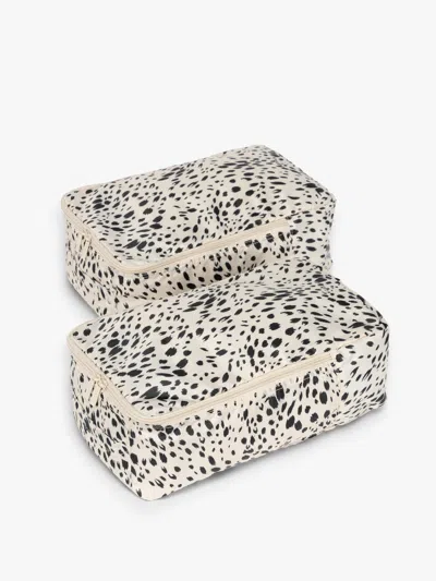 Calpak Shoe Cubes - Set Of 2 In Snow Leopard