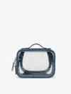 Calpak Small Clear Cosmetics Case In Deep Sea In Deep Sea