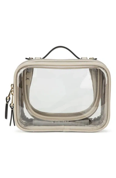 Calpak Small Clear Cosmetics Case In Neutral
