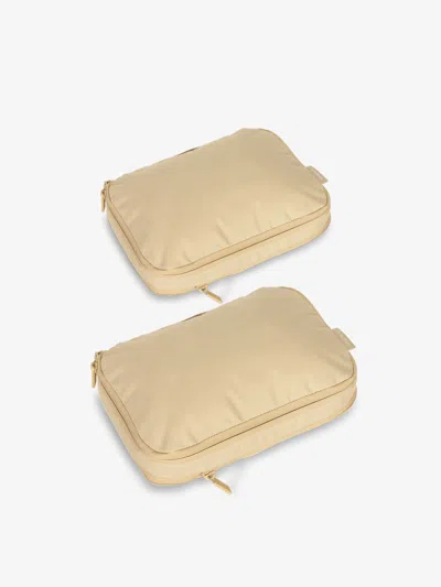 Calpak Small Compression Packing Cubes In Oatmeal
